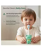 R For Rabbit - Tiny smiles Zoobie - Kids Toothbrush - Green Froggy