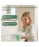 R For Rabbit - Tiny smiles Zoobie - Kids Toothbrush - Green Froggy