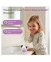 R For Rabbit - Tiny Smiles Zoobie - Kids Toothbrush - White Doggy