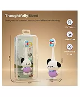 R For Rabbit - Tiny Smiles Zoobie - Kids Toothbrush - White Doggy