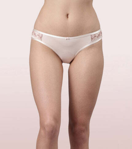 Enamor  Trendy Mid-Waist Hipster Panty P127 Pearl Blush  XL
