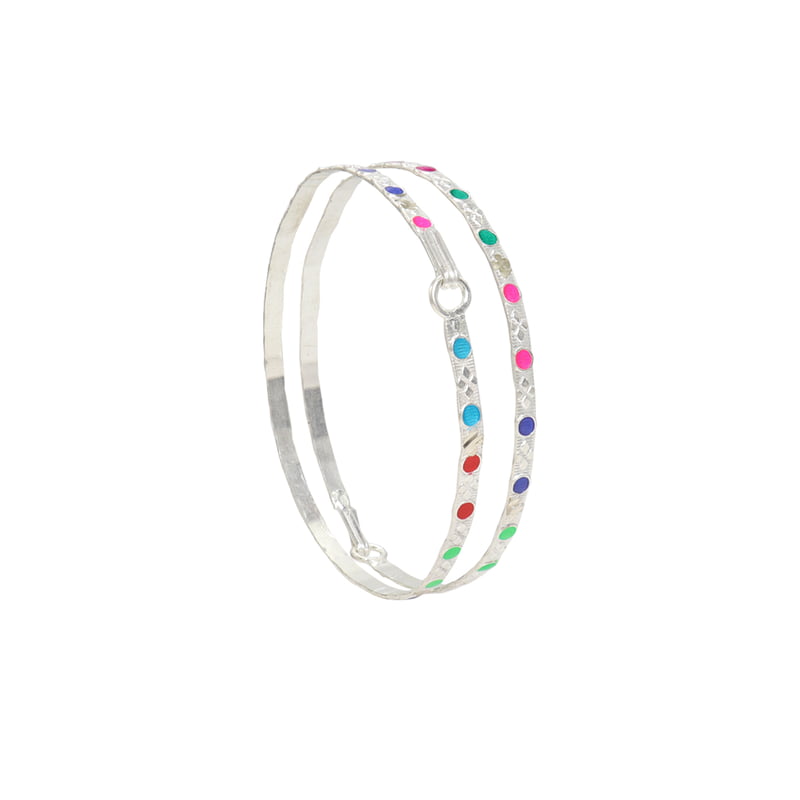 Sterling Silver Kada/kappu for Girls