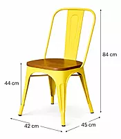 Marcel Chair with Wooden Seat