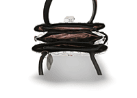 Monogram Print Handbag with Dual Handles