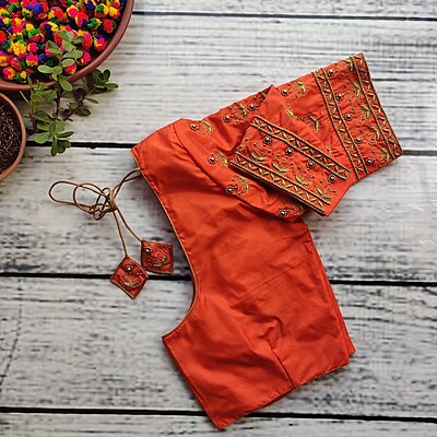 22ct Pumpkin Orange Blouse