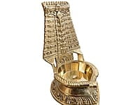 Brass Lord Murugan Temple Diya