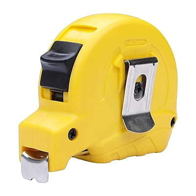 STANLEY STHT36127-812 5 Meter Plastic Short Measuring Tape for Home, DIY, Professional & Industrial Use, YELLOW & BLACK STANLEY STHT36127-812 5 Meter Plastic Short Measuring Tape for Home, DIY, Professional & Industrial Use, YELLOW & BLACK