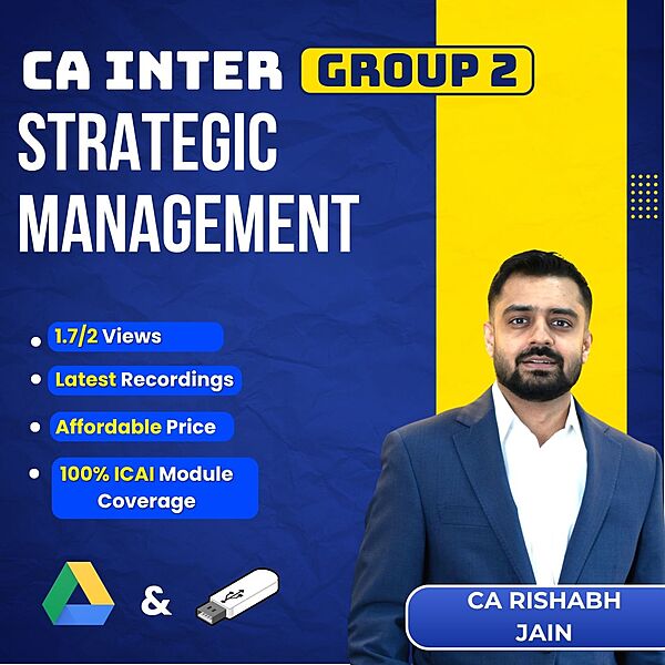 CA Inter Strategic Management (Group 2) By CA Rishabh Jain