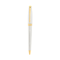 Parker Fusion Shiny Chrome Gold Trim Ball Pen