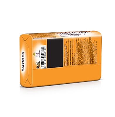 Santoor Skin Moisturizing Sandal & Turmeric Bathing Soap, 100 g