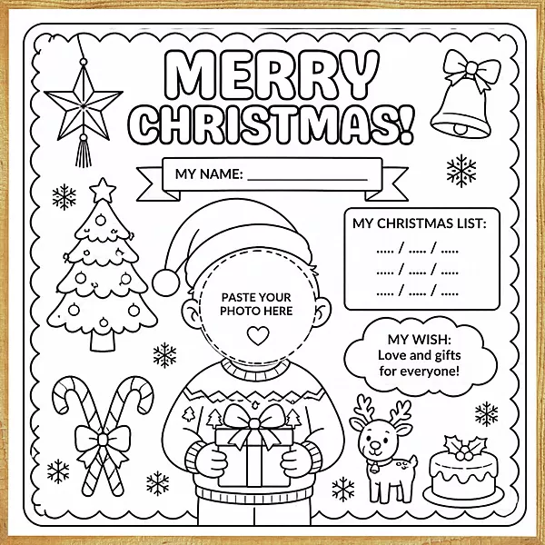 Merry Christmas – Colour & Frame Kit