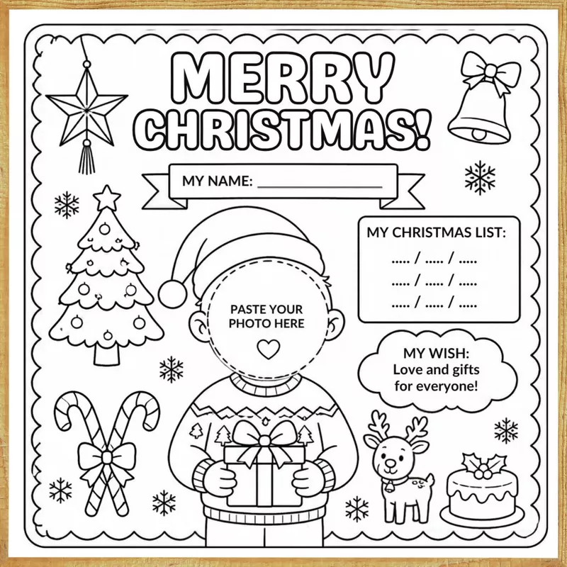 Merry Christmas – Colour & Frame Kit