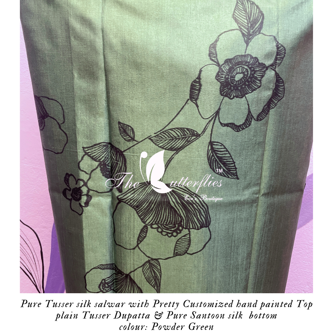 PURE TUSSER SILK SALWAR ANCCTRS24224