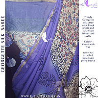 GEORGETTE SILK SAREE ORDSGRS24308 GEORGETTE SILK SAREE ORDSGRS24308