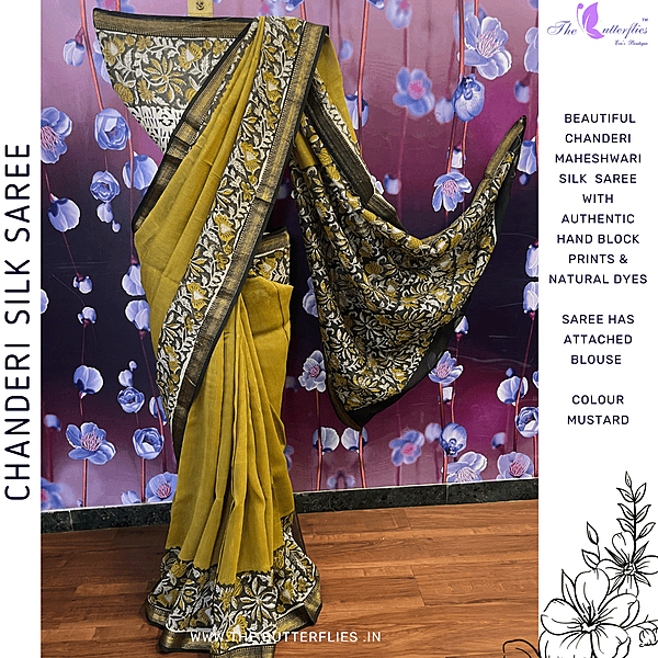 Chanderi Maheshwari Silk Saree SHPSCDS24502 Chanderi Maheshwari Silk Saree SHPSCDS24502