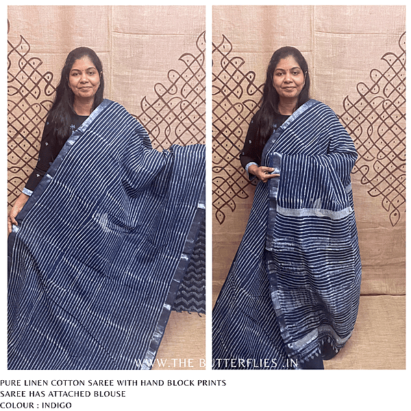 LINEN COTTON SAREE ssgSLIN24638 LINEN COTTON SAREE ssgSLIN24638
