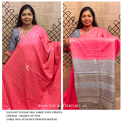 PURE TUSSER SILK SAREE YBRSTES24717