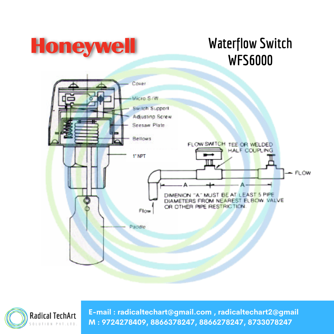 WFS6000 Honeywell Water Flow Switch