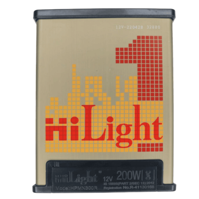 12V-200W Hi Light Rain Proof LED Power Supply, For Outdoor Light