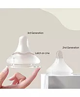 Pigeon Softlatch Glass Feeding Bottle Yellow - 240ML
