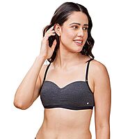 ENAMOR Easy Fit Cooling Padded Wirefree Medium Coverage Cotton T-Shirt Bralette A125