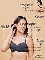 ENAMOR Easy Fit Cooling Padded Wirefree Medium Coverage Cotton T-Shirt Bralette A125