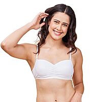 ENAMOR Easy Fit Cooling Padded Wirefree Medium Coverage Cotton T-Shirt Bralette A125