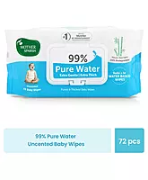 Mother Sparsh Unscented 99 % Pure Water (Unscented) Baby Wipes - 72 Pieces