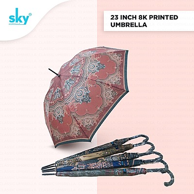 23inch Premium Printed Umbrella | (Pack of 6pcs) | INR 280/piece