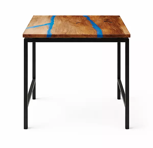 Marine Epoxy End Table