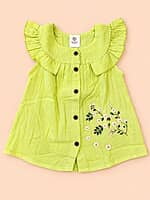 Nilavi – Muslin Front-Open Baby Frock | Assorted Colours Nilavi – Muslin Front-Open Baby Frock | Assorted Colours