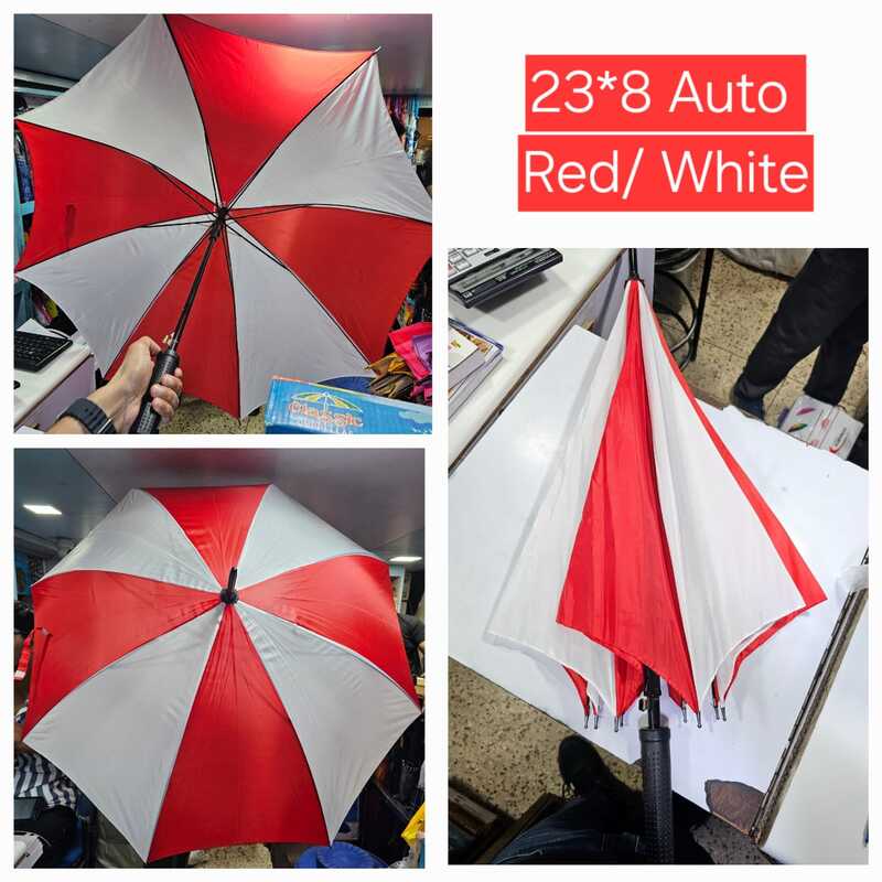 23inch Straight Red/ White Umbrella | (Pack of 6pcs) | INR 180/piece 23inch Straight Red/ White Umbrella | (Pack of 6pcs) | INR 180/piece