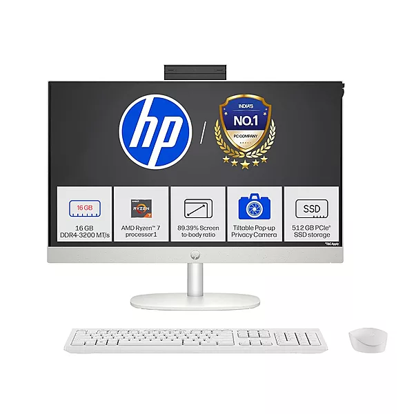 Hp All-in-One Desktop Ryzen7/16GB/512GB