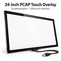 PCAP Touch Overlay 24 inch with Anti-Glare Cover Glass (USB)