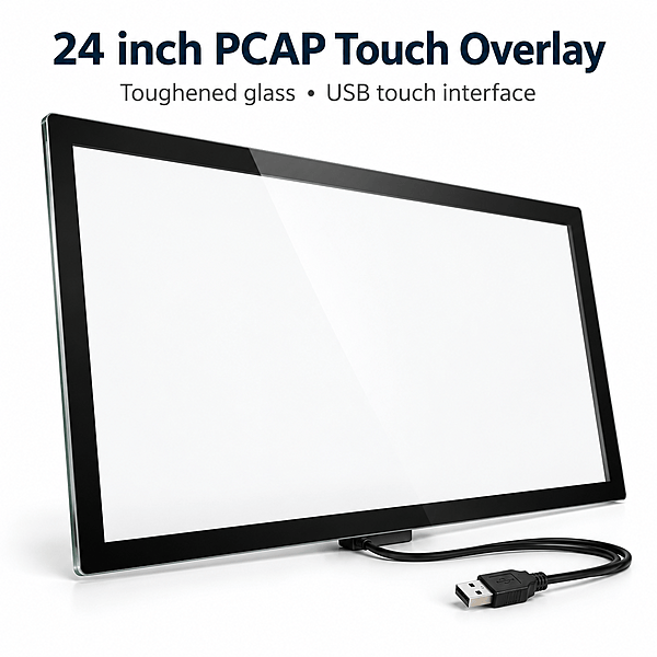 PCAP Touch Overlay 24 inch with Anti-Glare Cover Glass (USB)