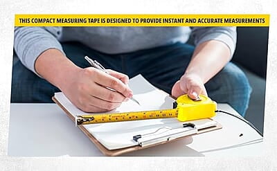 STANLEY STHT36127-812 5 Meter Plastic Short Measuring Tape for Home, DIY, Professional & Industrial Use, YELLOW & BLACK STANLEY STHT36127-812 5 Meter Plastic Short Measuring Tape for Home, DIY, Professional & Industrial Use, YELLOW & BLACK