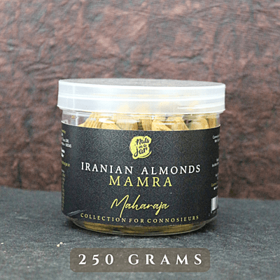 Nuts in a Jar Maharaja Iranian Mamra Almonds 250 Grams