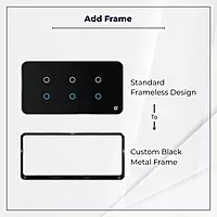 D2Touch Black Metal Frame For 2M/4M/6M/8M Panel Frame for Acrylic Glossy, Matte & Glass Panels, Add As Accessories Per Panel