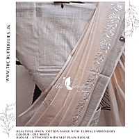 LINEN COTTON SAREE YBRSLIN23487