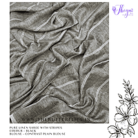 PURE LINEN SAREE YBRSLIN23602