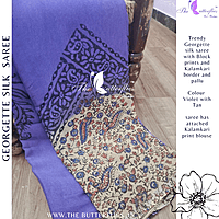 GEORGETTE SILK SAREE ORDSGRS24308 GEORGETTE SILK SAREE ORDSGRS24308