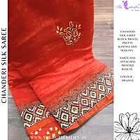 PURE CHANDERI SILK SAREE DCMSCDS24562 PURE CHANDERI SILK SAREE DCMSCDS24562