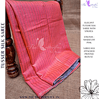 PURE TUSSER SILK SAREE YBRSTES24717 PURE TUSSER SILK SAREE YBRSTES24717