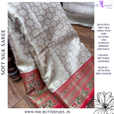 PURE SOFT SILK SAREE  MHTSKAN24821
