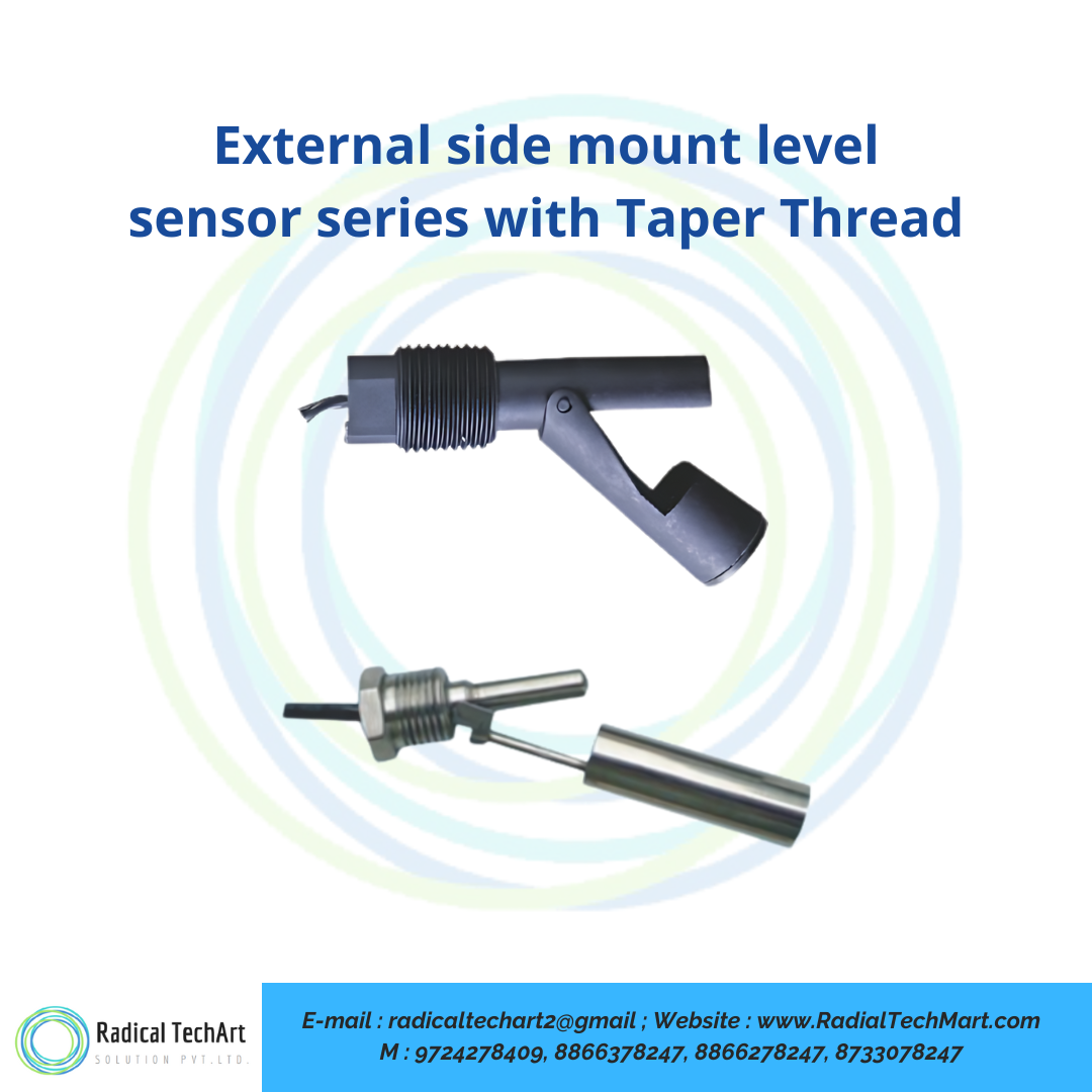 External side mount level sensor series with Taper Thread
