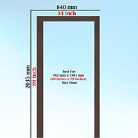 PerfectFit Guest Room Door Frame Solutions (4 X 2.5 Inch) Single Patam / Step / Beam PerfectFit Guest Room Door Frame Solutions (4 X 2.5 Inch) Single Patam / Step / Beam