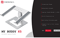 Laptop stand Portronics