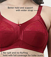 Enamor Innovations Fabcool M-Frame Side Shaper Panel Women's Cotton Everyday Bra - Non Padded, Wirefree, Full Coverage A014