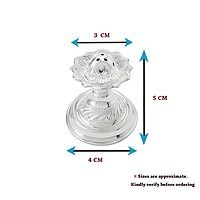 Silver Agarbatti Stand Lotus Design Incense Sticks Holder