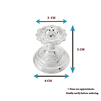 Silver Agarbatti Stand Lotus Design Incense Sticks Holder